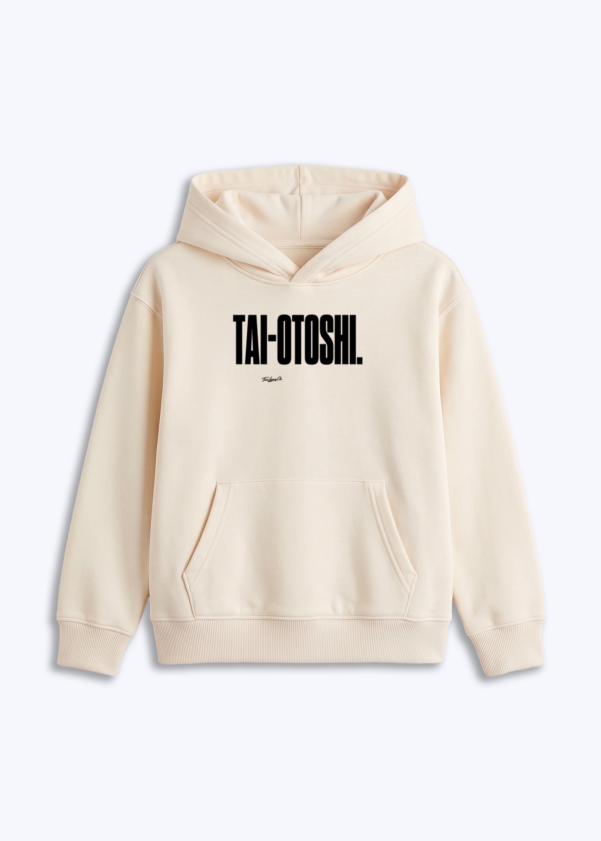 TAI-OTOSHI - Kids Hoodie - Beige Front (Designed)