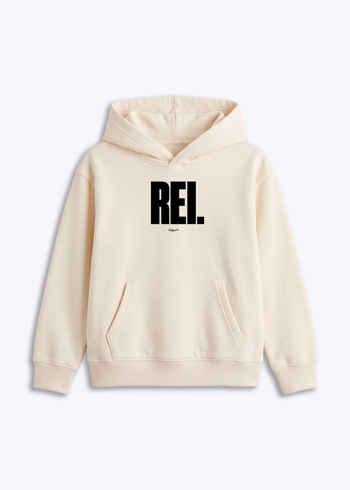 REI - Kids Hoodie - Beige Front (Designed)