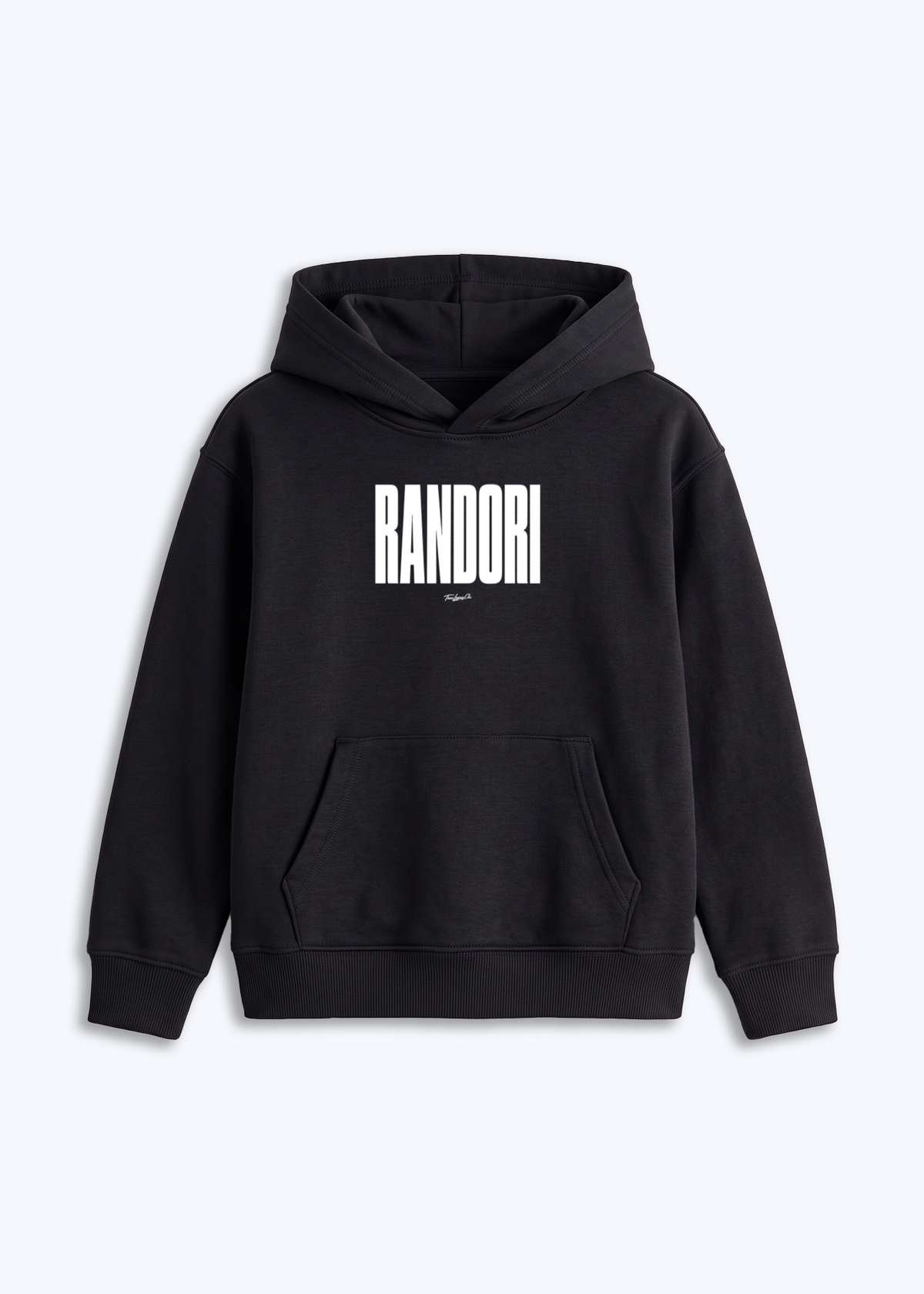 RANDORI - Kids Hoodie - Schwarz Front (Designed)