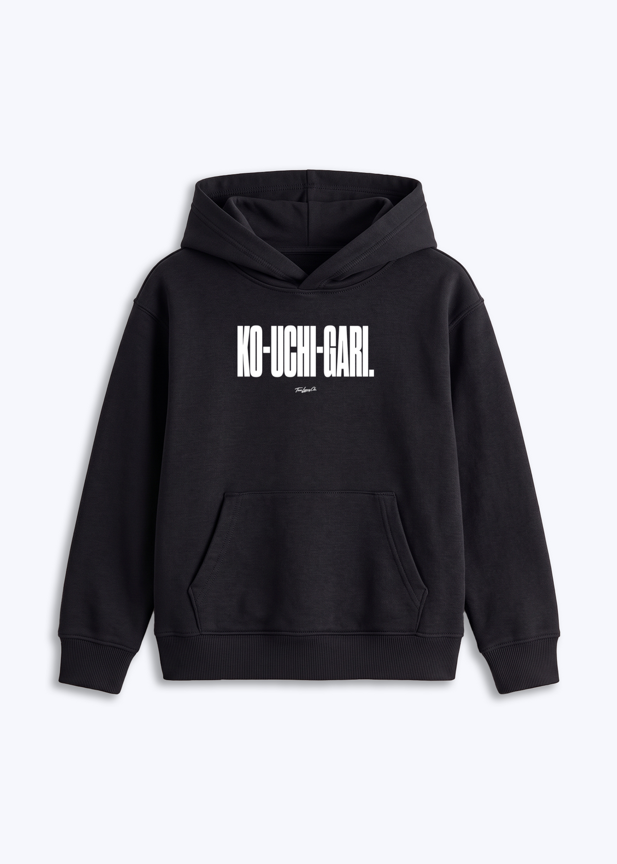 KO-UCHI-GARI - Kids Hoodie - Schwarz Front (Designed)
