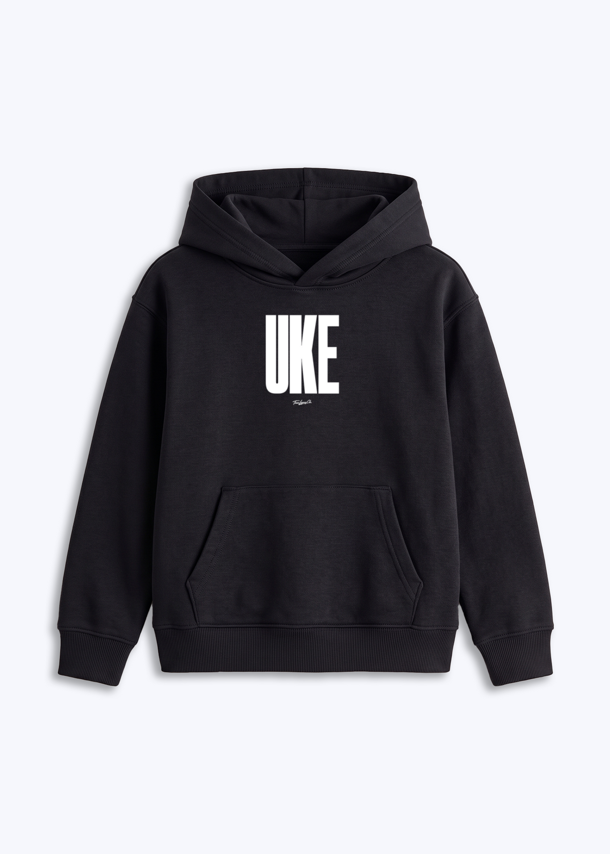 UKE - Kids Hoodie - Schwarz Front (Designed)