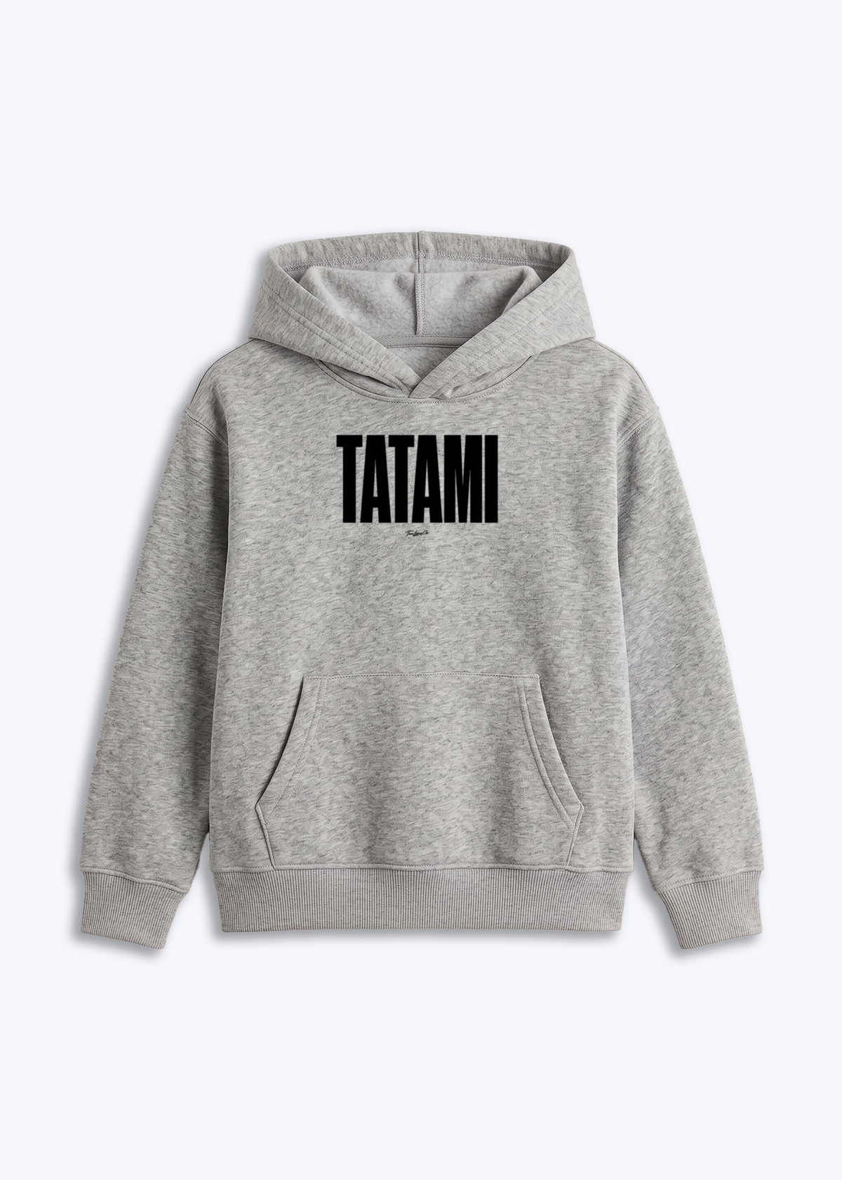 TATAMI - Kids Hoodie - Grau Front (Designed)