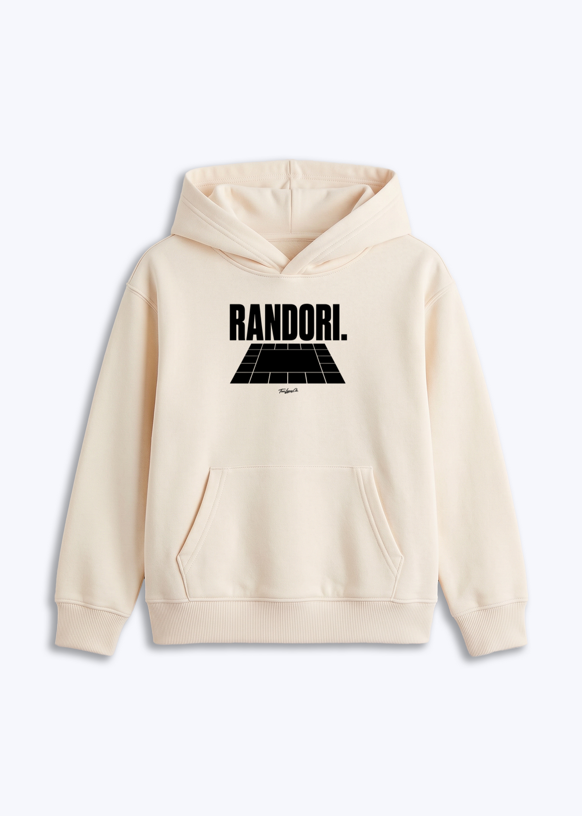 RANDORI (TATAMI) - Kids Hoodie - Beige Front (Designed)