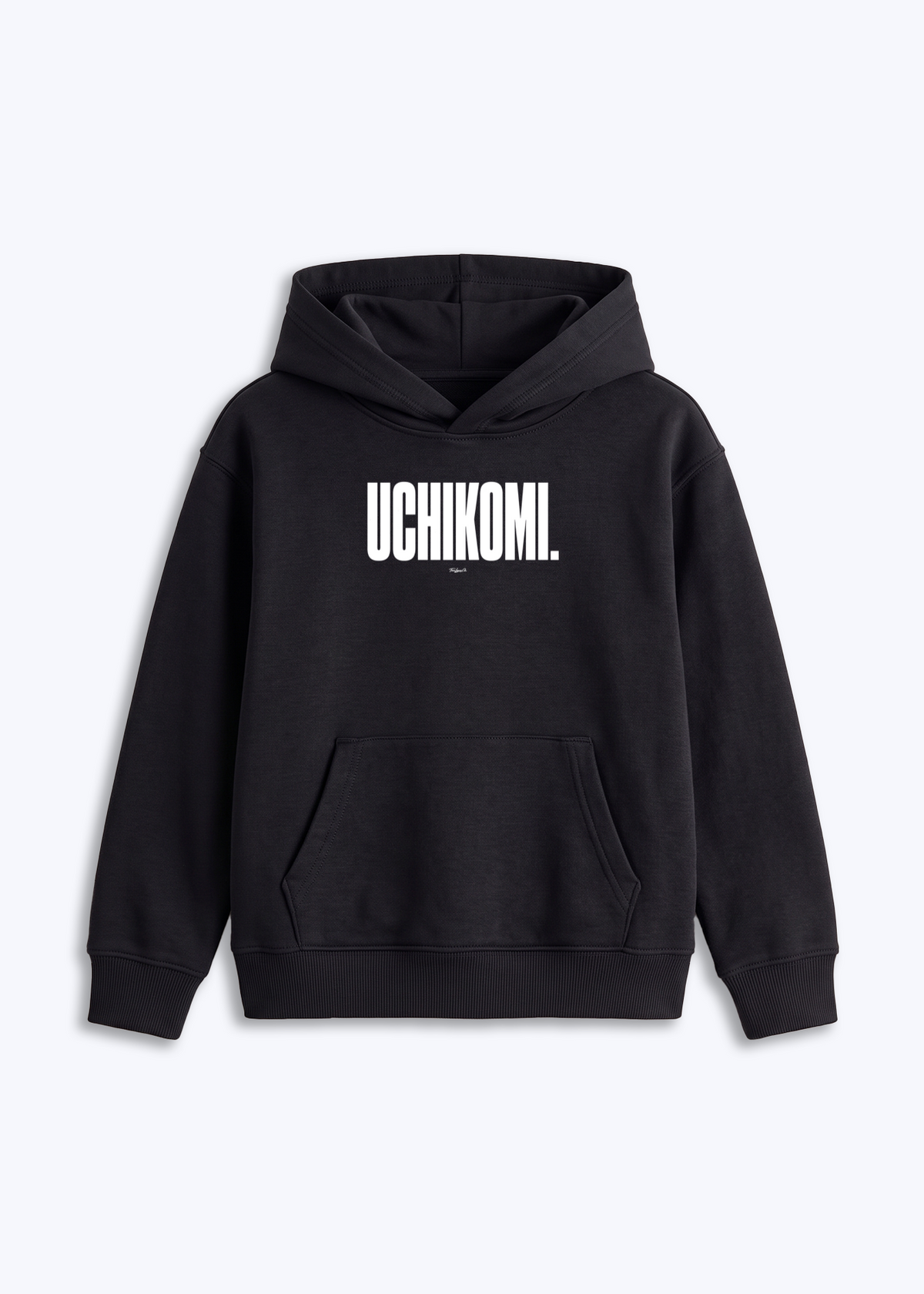 UCHIKOMI - Kids Hoodie - Schwarz Front (Designed)