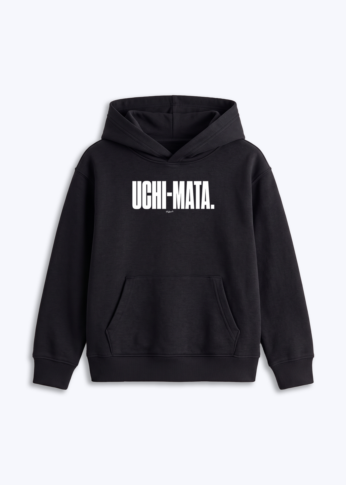 UCHI-MATA - Kids Hoodie - Schwarz Front (Designed)