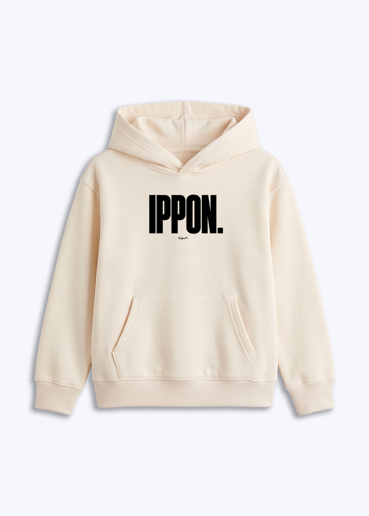 IPPON - Kids Hoodie - Beige Front (Designed)
