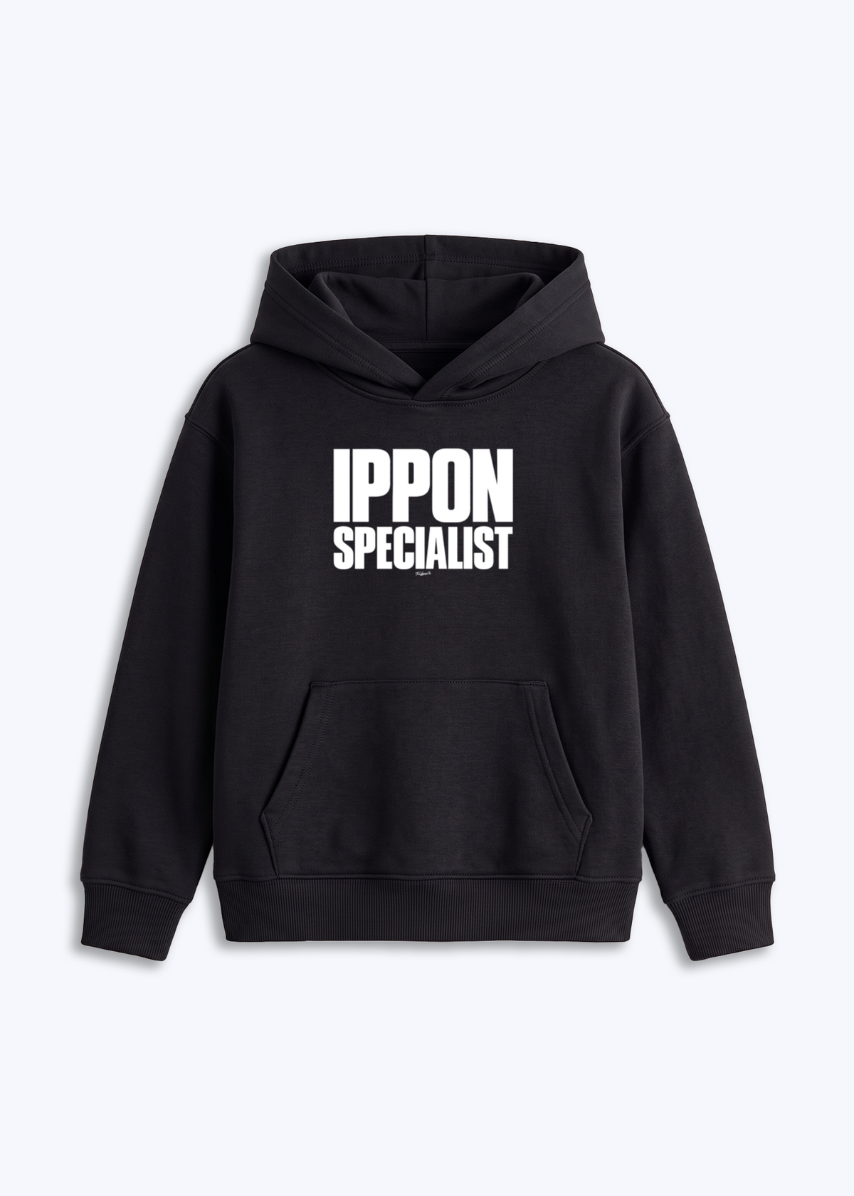 IPPON SPECIALIST - Kids Hoodie - Schwarz Front (Designed)