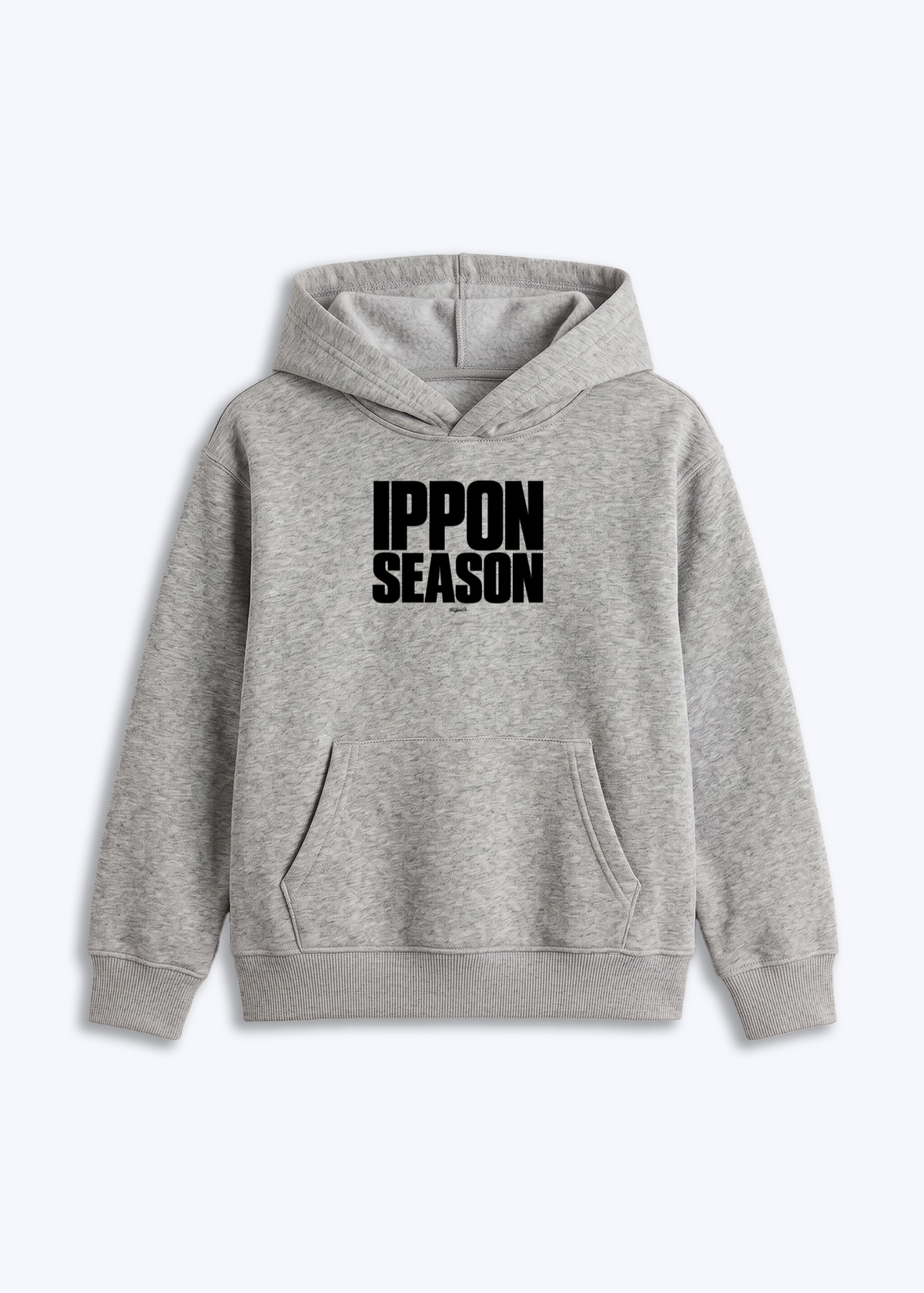IPPON SEASON - Kids Hoodie - Grau Front (Designed)