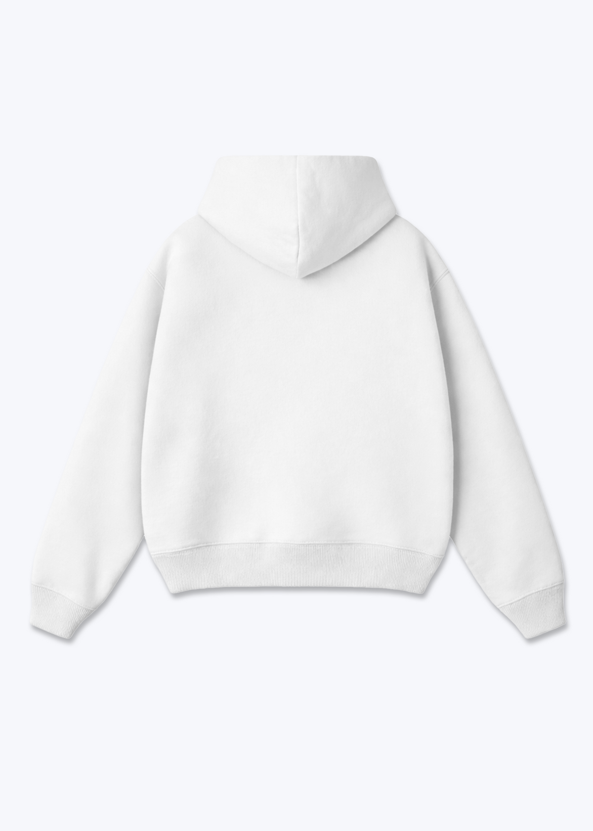 CLEAN BLANK - Zip Hoodie - White Back Base